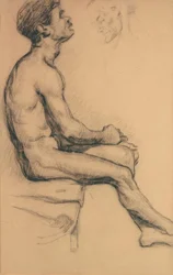 Studio di nudo di un uomo di colore